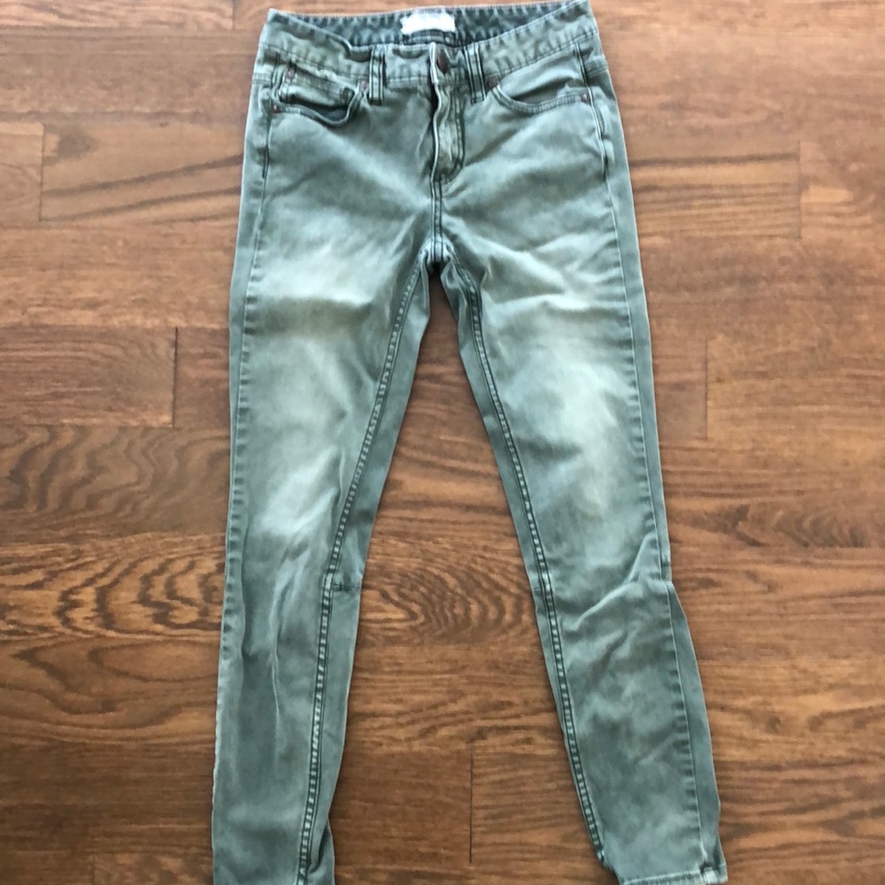 Free People army green jeans